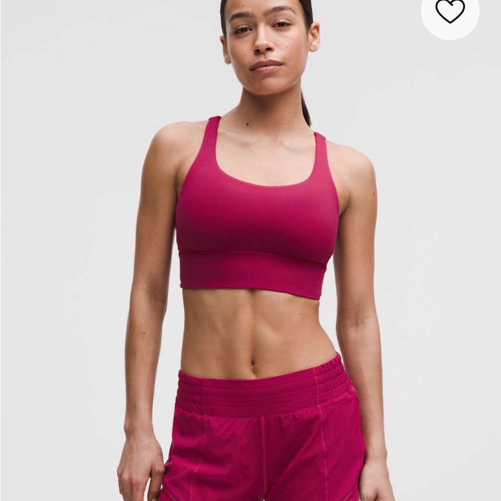 💓 lululemon ripened raspberry energy sports bra size 6